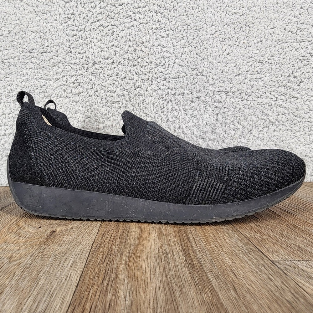 ARA Dynergy Black Knit Slip On Sneakers Women's Size 6‎ Comfortable Casual Shoes